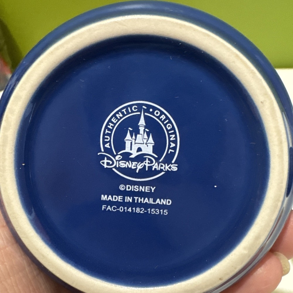 Walt Disney World Parks Blue Mug Little Mermaid, Tangled, Snow White Icons Rides - Picture 13 of 14